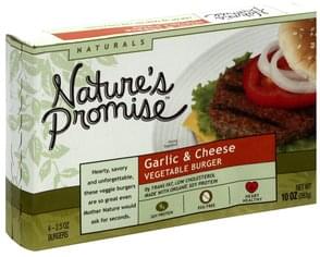 Natures Promise Vegetable Burger Garlic & Cheese