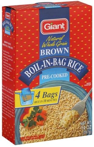 Giant Boil-in-Bag, Brown Rice - 14 oz