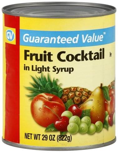 Guaranteed Value Fruit Cocktail - 29 oz, Nutrition Information | Innit