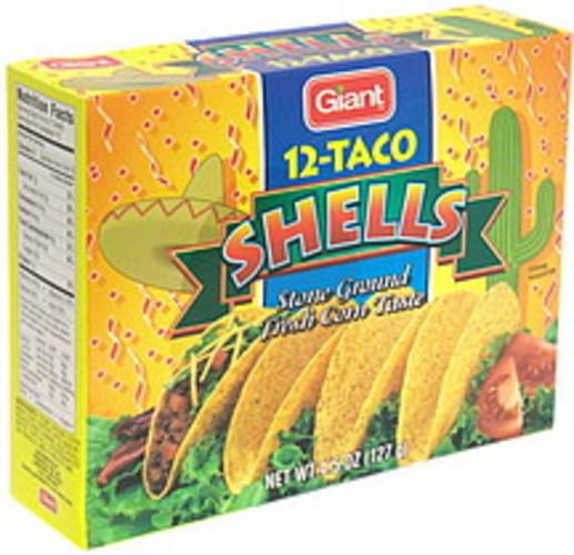 Giant Taco Shells 12 ea, Nutrition Information Innit