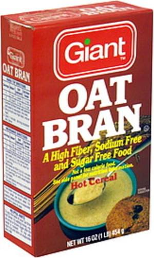 Giant Hot Cereal Oat Bran - 16 oz