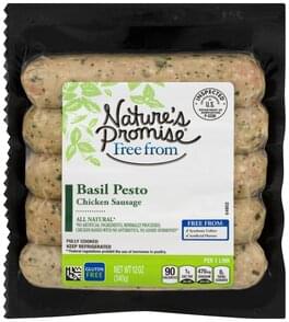 Natures Promise Chicken Sausage Basil Pesto