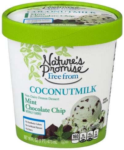 Natures Promise Coconutmilk, Mint Chocolate Chip Frozen Dessert - 16 oz