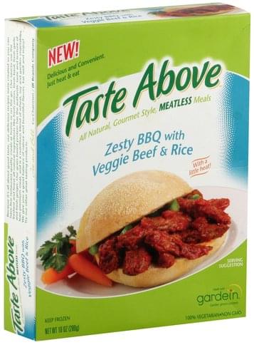 Taste Above Zesty BBQ with Veggie Beef & Rice - 10 oz
