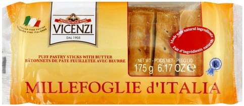 Vicenzi with Butter Puff Pastry Sticks - 6.17 oz, Nutrition Information ...