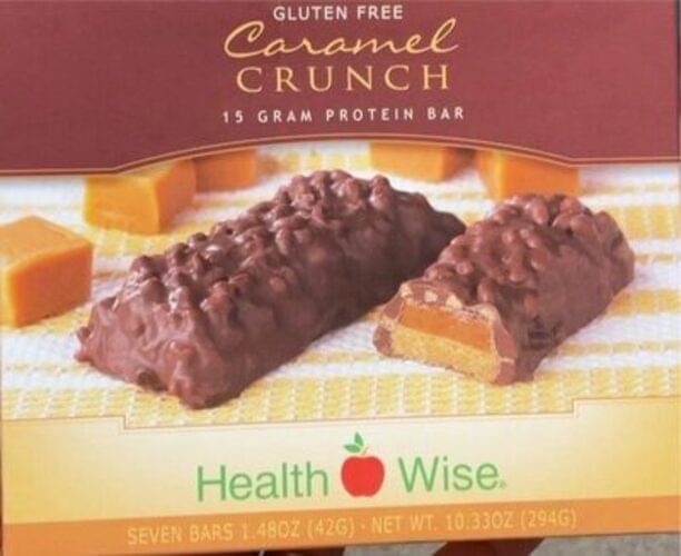 Health Wise Caramel Crunch Protein Bar 42 g, Nutrition Information