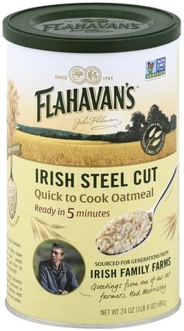 Flahavans Irish Steel Cut, Quick to Cook Oatmeal - 24 oz