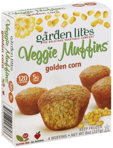 Garden Lites Golden Corn Veggie Muffins 4 Ea Nutrition