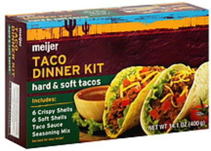 Meijer Hard & Soft Tacos Taco Dinner Kit 1 ea, Nutrition Information