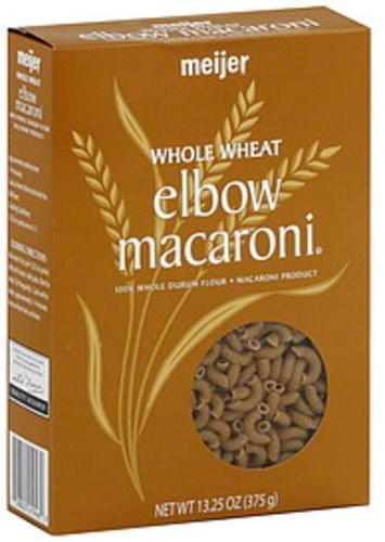 Meijer Whole Wheat Elbow Macaroni - 13.25 oz
