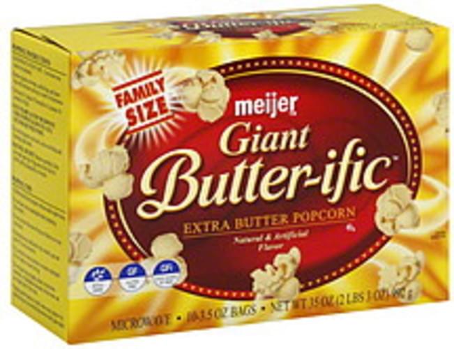 Meijer Giant, Extra Butter Popcorn 35 oz, Nutrition Information Innit