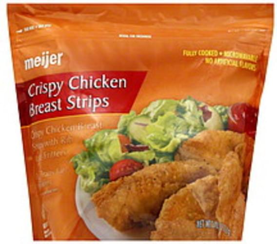 Meijer Crispy Chicken Breast Strips 25 oz, Nutrition Information Innit