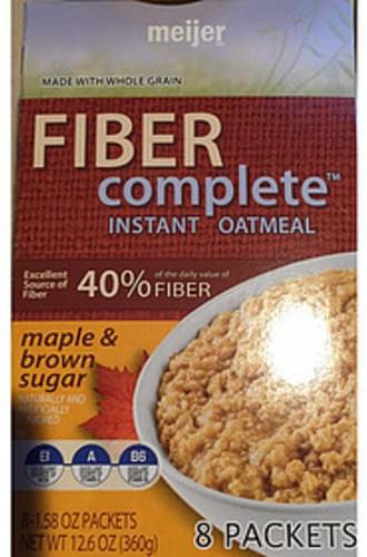 Meijer Instant Oatmeal Maple & Brown Sugar - 45 g
