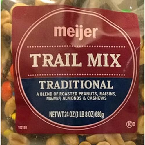 Meijer Traditional Trail Mix 28 g, Nutrition Information Innit