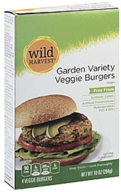 Wild Harvest Veggie Burgers Garden Variety