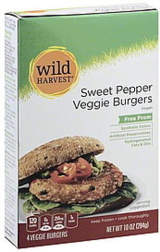Wild Harvest Sweet Pepper Veggie Burgers - 4 ea