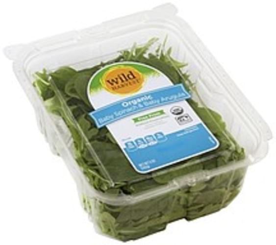Wild Harvest Baby Spinach & Baby Arugula - 5 oz