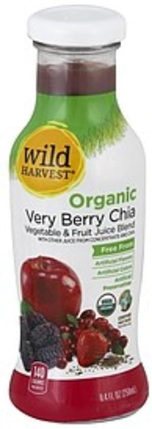 Wild Harvest Organic, Very Berry Chia Vegetable & Fruit Juice Blend - 8.4 oz