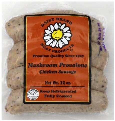 Daisy Chicken, Mushroom Provolone Sausage - 12 oz