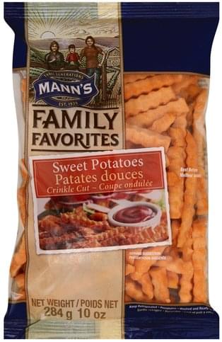 Manns Crinkle Cut Sweet Potatoes - 10 oz