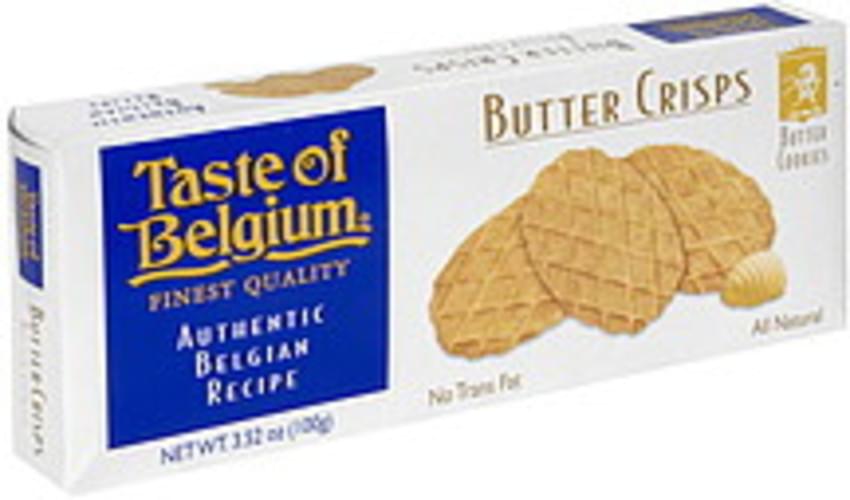 Taste of Belgium Butter Crisps Butter Cookies 3.52 oz, Nutrition