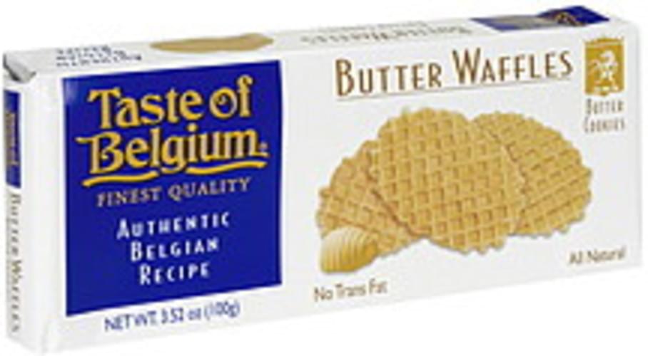 Taste of Belgium Butter Waffles Butter Cookies 3.52 oz, Nutrition