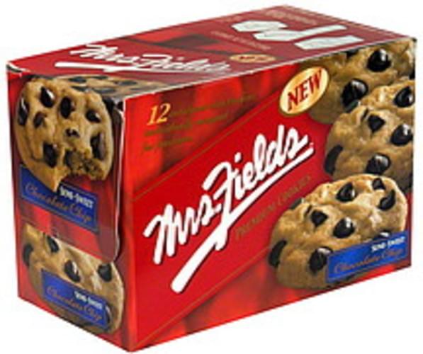 Mrs Fields Premium Cookies, SemiSweet Chocolate Chip 12 ea