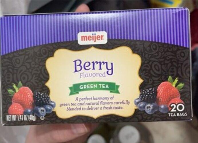 Meijer Berry Green Tea 20 ea, Nutrition Information Innit