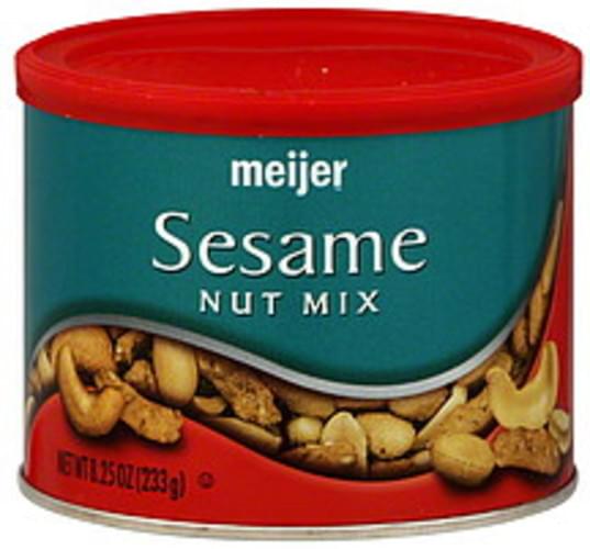 Meijer Sesame Nut Mix 8.25 oz, Nutrition Information Innit