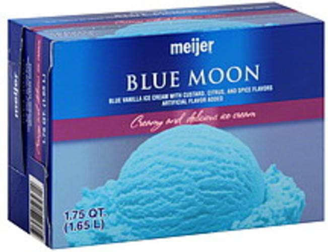 Meijer Blue Moon Ice Cream 1.75 QT, Nutrition Information Innit