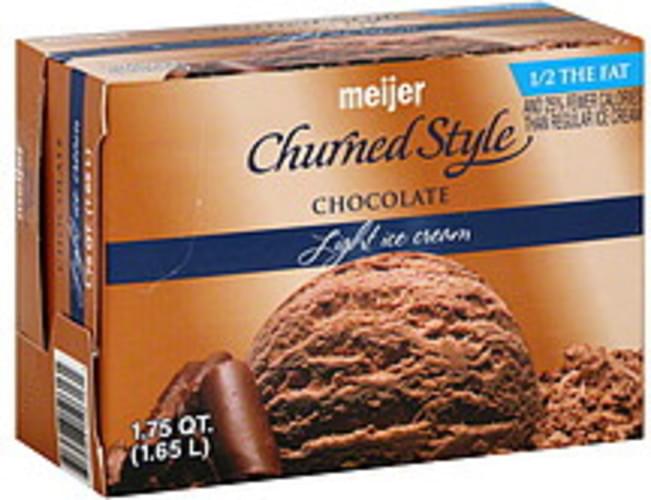 Meijer Light, Chocolate Ice Cream 1.75 QT, Nutrition Information Innit
