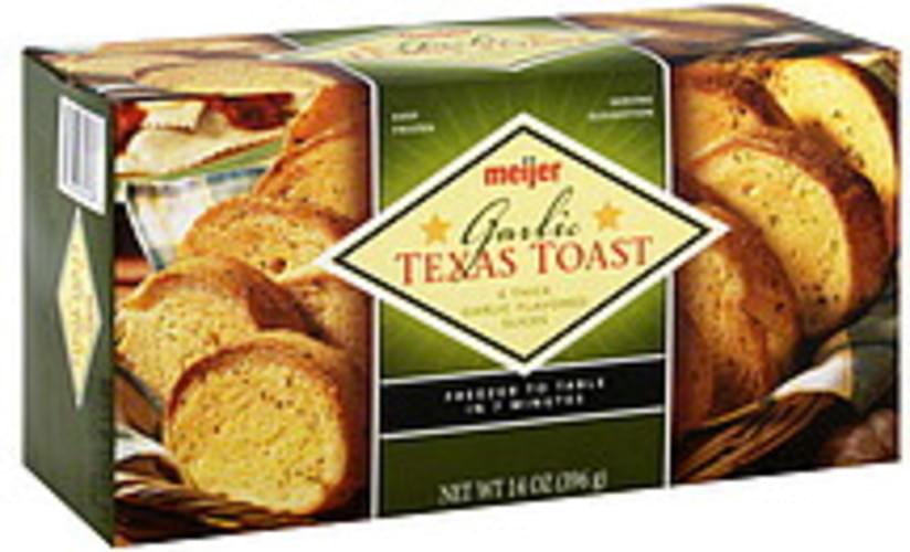 Meijer Garlic Texas Toast 8 ea, Nutrition Information Innit
