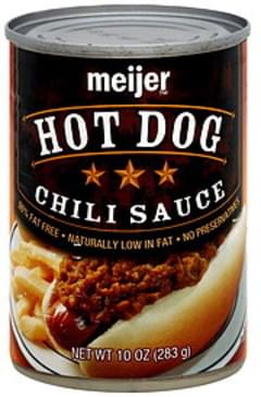 Meijer Hot Dog Chili Sauce 