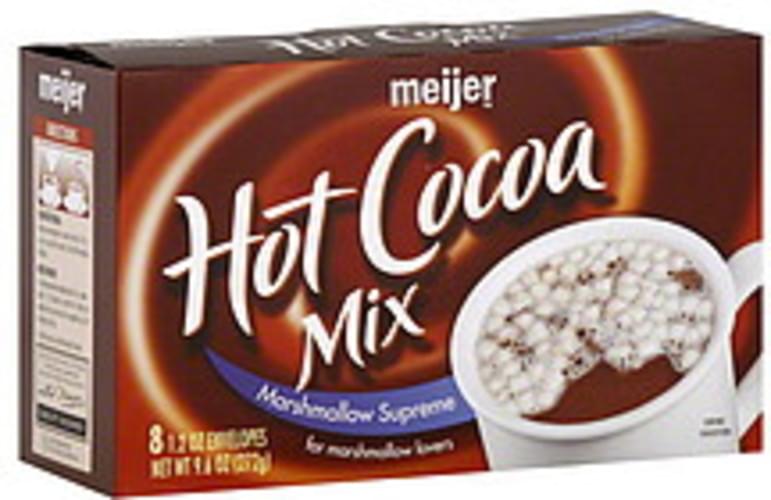 Meijer Marshmallow Supreme Hot Cocoa Mix 8 ea, Nutrition Information