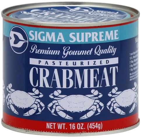 Sigma Supreme Pasteurized Crabmeat - 16 oz