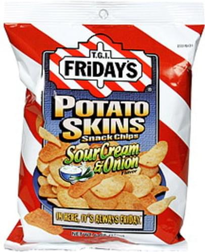 Tgi Fridays Sour Cream Onion Potato Skins Snack Chips 6 Oz Nutrition Information Innit Tgi Fridays Sour Cream Onion Potato Skins Snack Chips 6 Oz Nutrition Information Innit