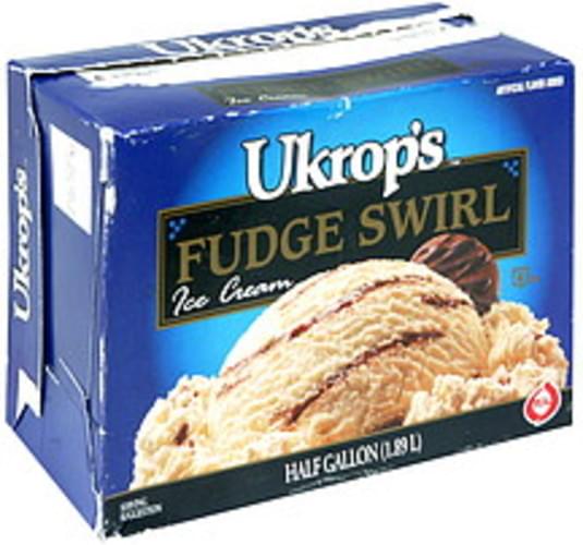Ukrops Fudge Swirl Ice Cream 64 oz, Nutrition Information Innit