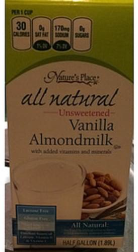 Nature's Place Unsweetened Vanilla Almondmilk - 240 ml