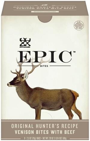 Epic with Beef, Original Hunter's Recipe Venison Bites - 8 ea