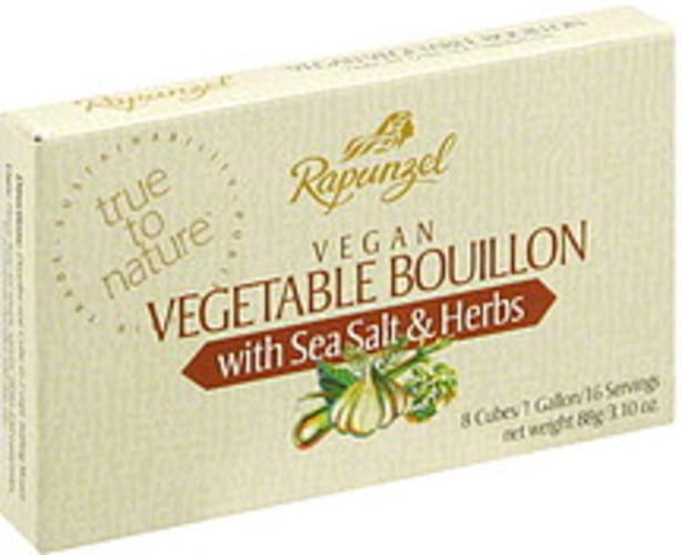 Rapunzel Vegan with Sea Salt & Herbs Vegetable Bouillon 8 ea