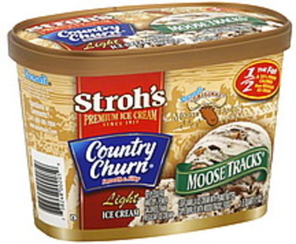 Strohs Premium, Light, Moose Tracks Ice Cream 1.5 QT, Nutrition