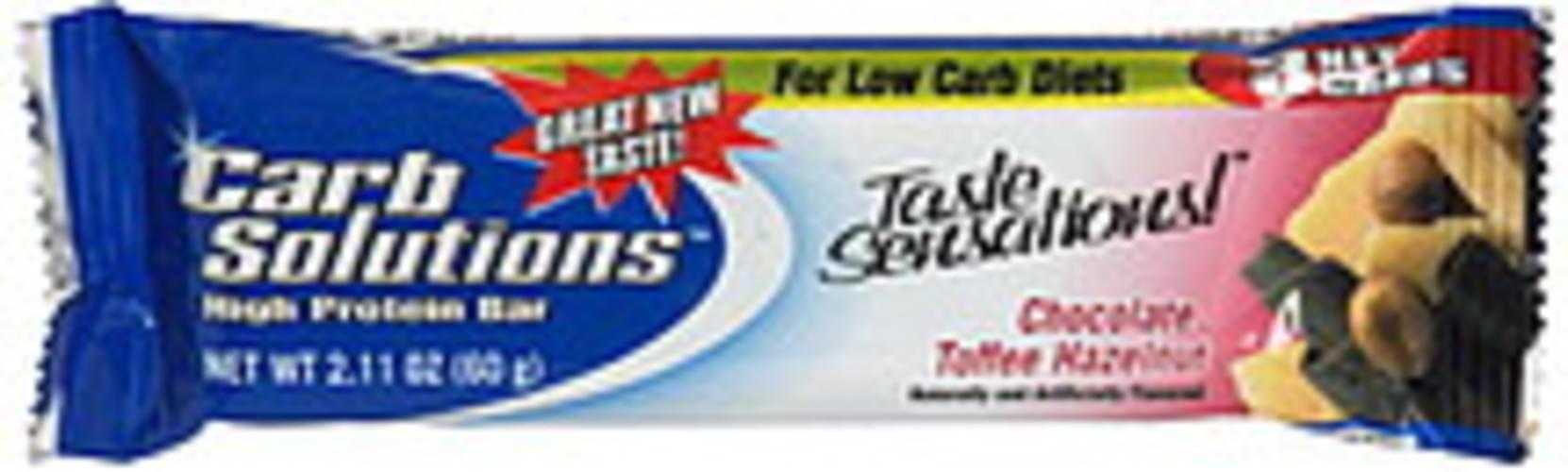 Carb Solutions Chocolate Toffee Hazelnut High Protein Bar - 2.11 oz