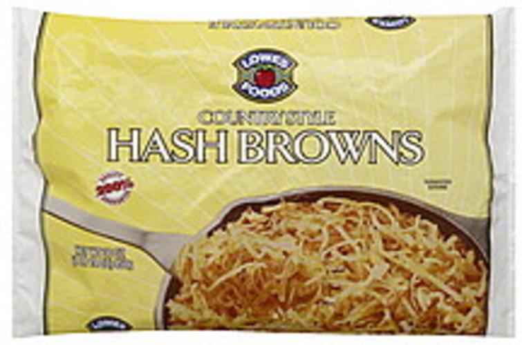 Lowes Foods Country Style Hash Browns 30 oz, Nutrition Information