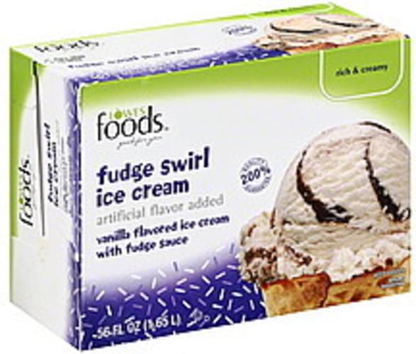 Lowes Foods Fudge Swirl Ice Cream 56 oz, Nutrition Information Innit