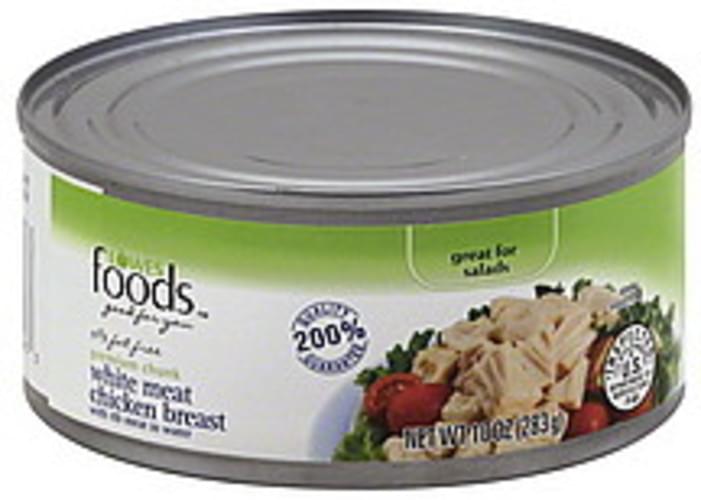 Lowes Foods White Meat, Premium Chunk Chicken Breast 10 oz, Nutrition