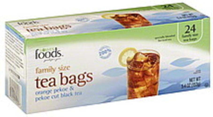 Lowes Foods Orange Pekoe & Pekoe Cut, Tea Bags, Family Size Black Tea - 24 ea