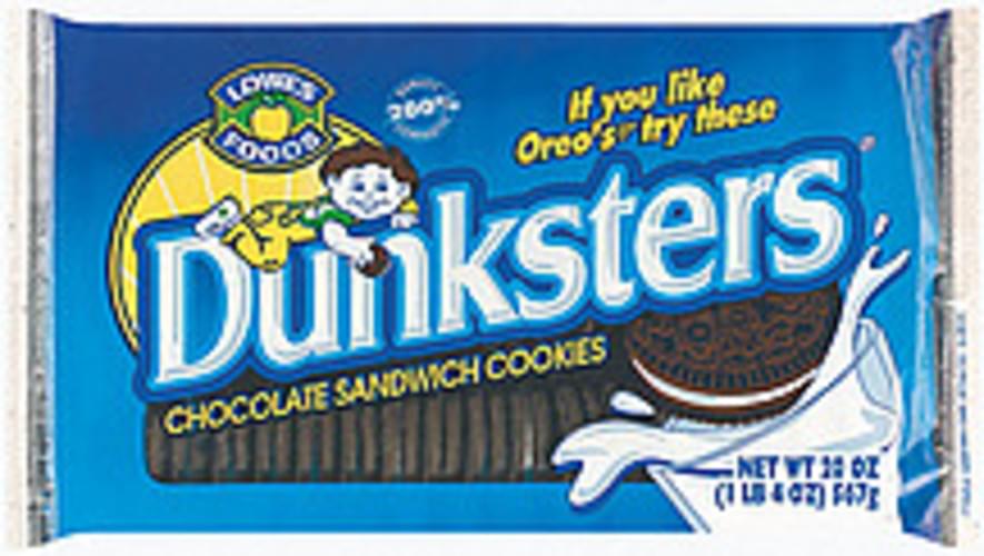 Lowes Foods Dunksters Chocolate Sandwich Cookies 20 oz, Nutrition