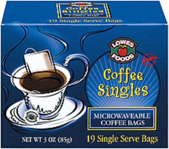 Lowes Foods Single Serve Coffee Bags 19, Nutrition Information Innit