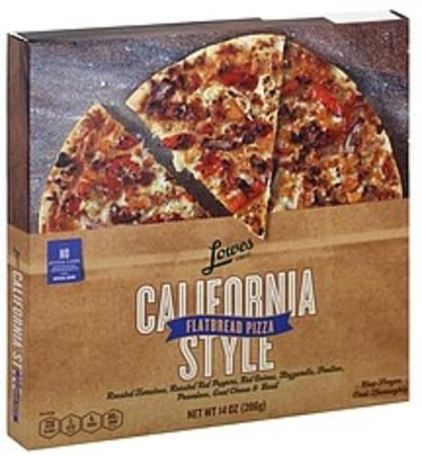 Lowes Foods Flatbread, California Style Pizza - 14 oz
