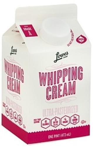 Lowes Foods Ultra-Pasteurized Whipping Cream - 1 pt